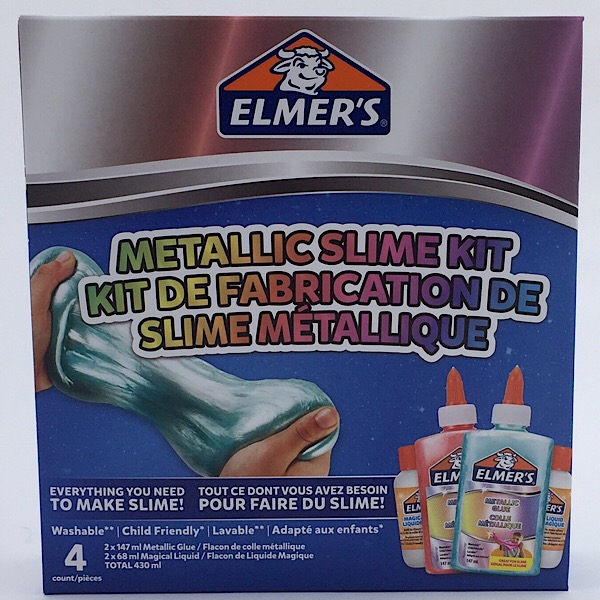 Elmers metallic slime kit med metallic lim og magisk væske udsalg