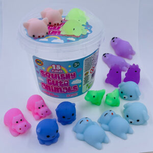 Finger Squishy Familie 18 stk. Squishy Cute Animals Fidget Toy Legetøj Udsalg