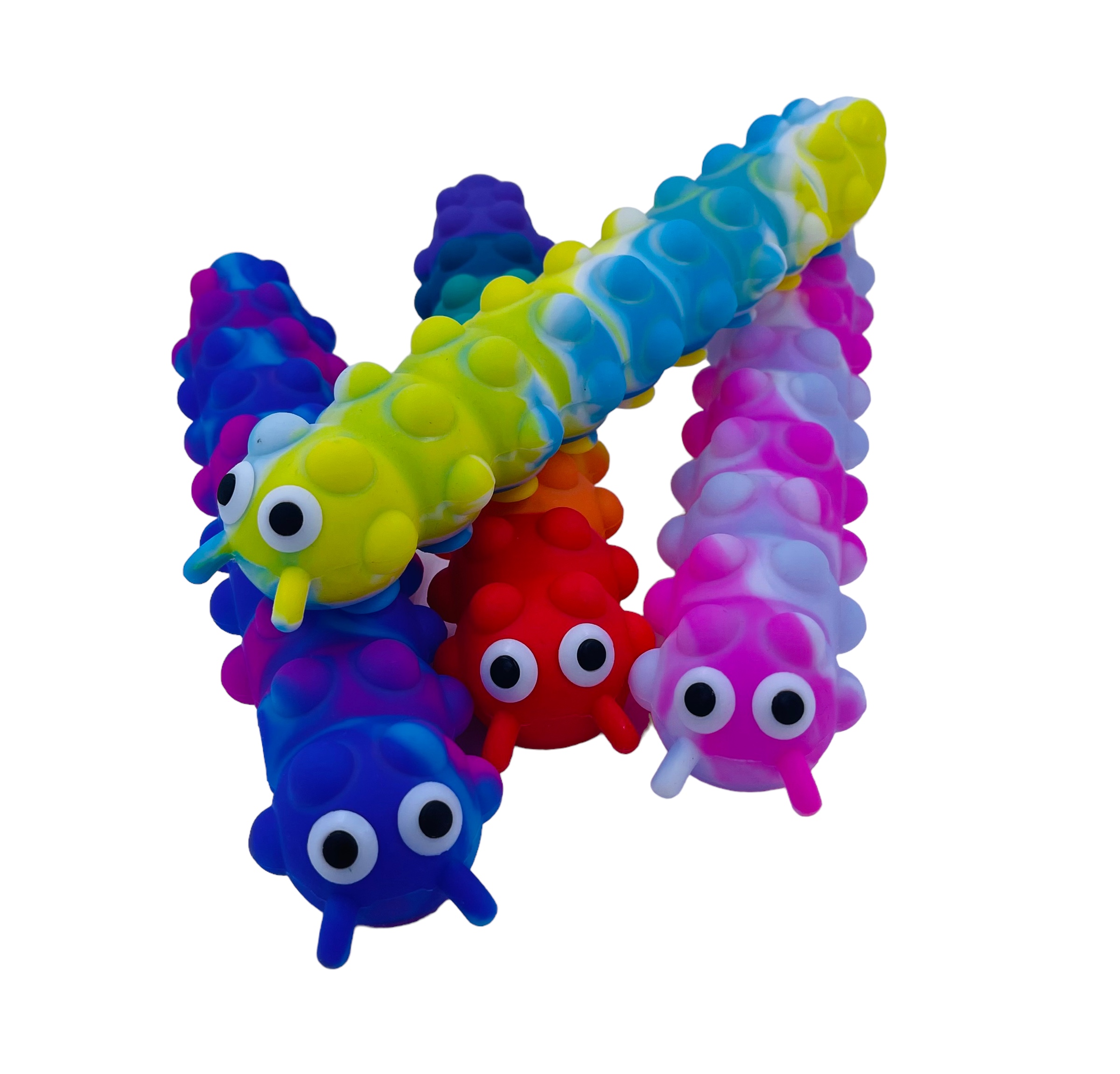 Push Popper Tusindeben med Sugekopper Fidget Toy Legetøj Assoteret farve Udsalg